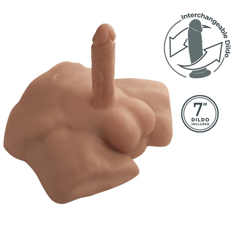Apollo S Half Torso Liquid Silicone Caramel 7