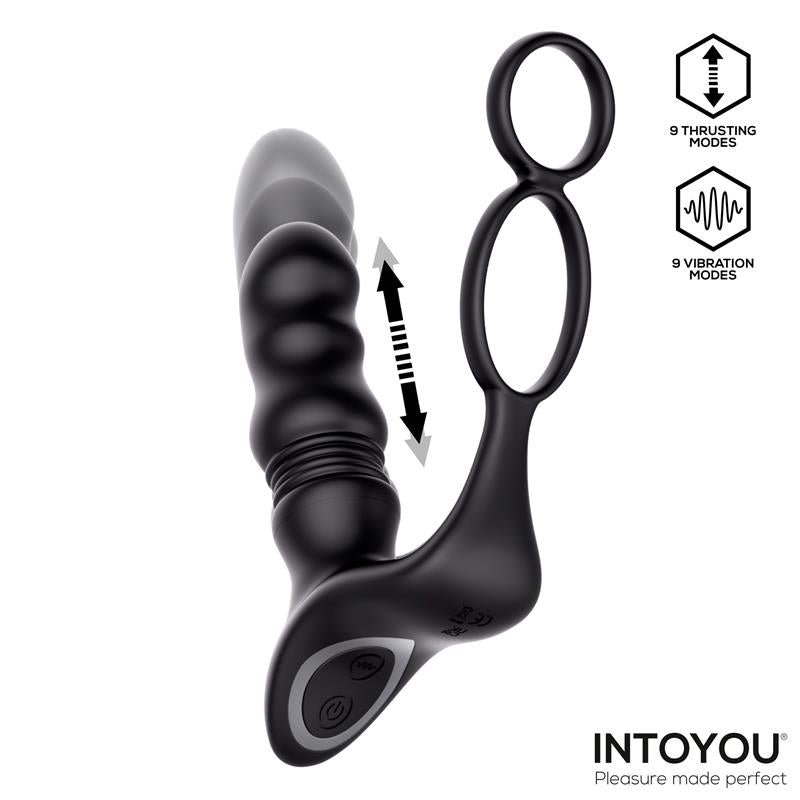Womp Prostate Massager with Vibration Thrusting and Remote