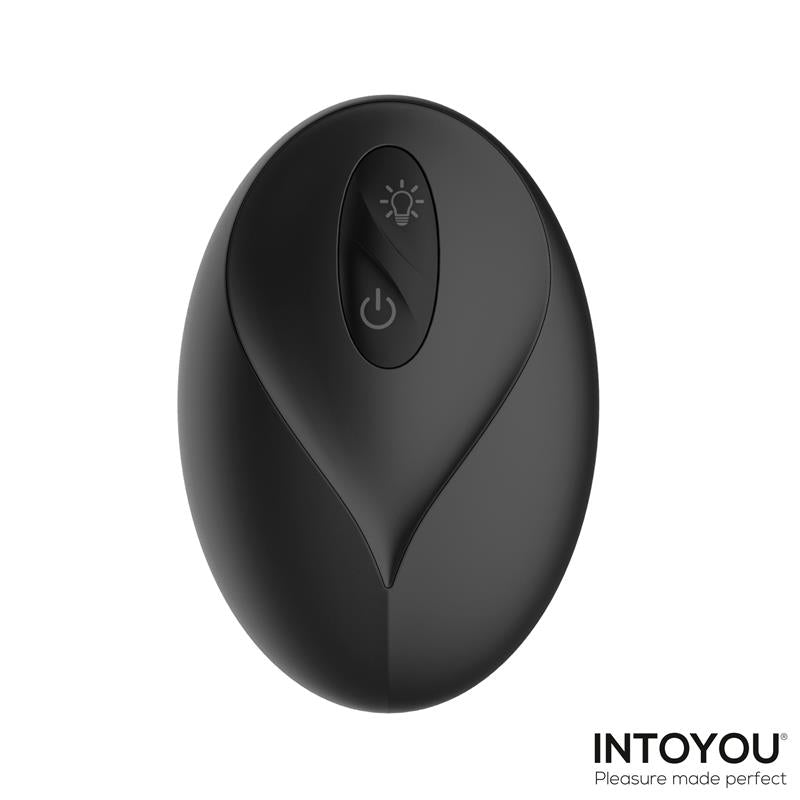 Krax Butt Plug with Vibration Thrusting Led Light and Remote