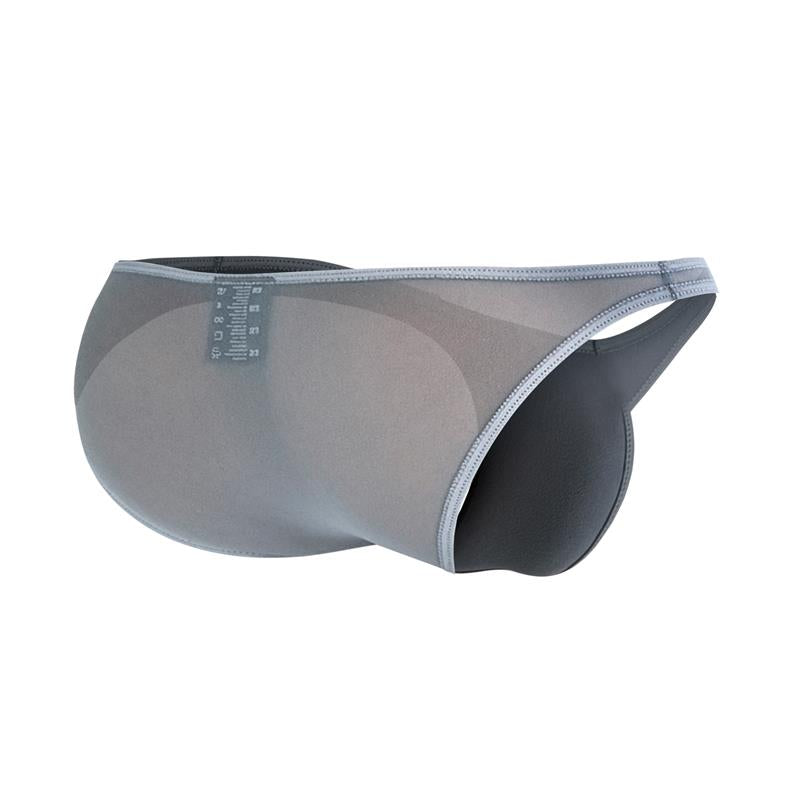 C4MSPXBUL01 Low Rise Bulge Brief Mesh Grey