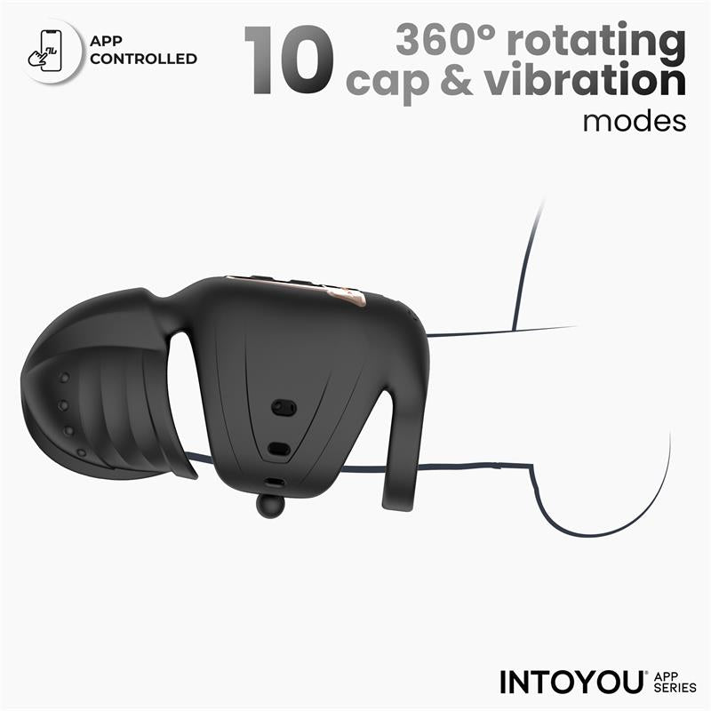 Zonte Rotating Cap Vibrating Masturbator with App